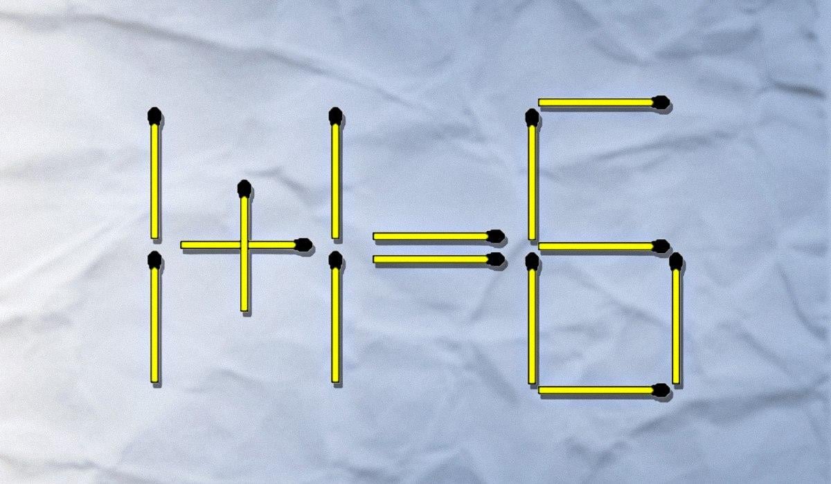 Az egyik gyufát ki kell dobni, a másikat pedig átrendezni: nehéz IQ-teszt