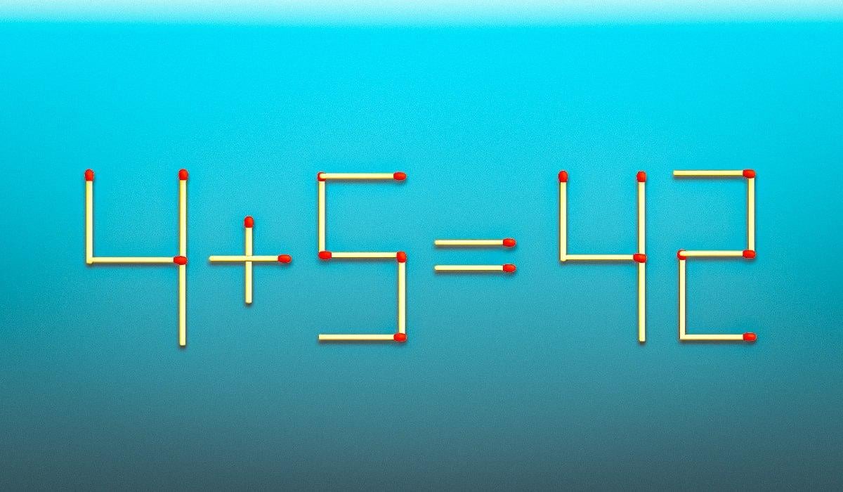 Húzz 2 gyufát, és az egyenlőség helyes lesz: egy gyors IQ-teszt
