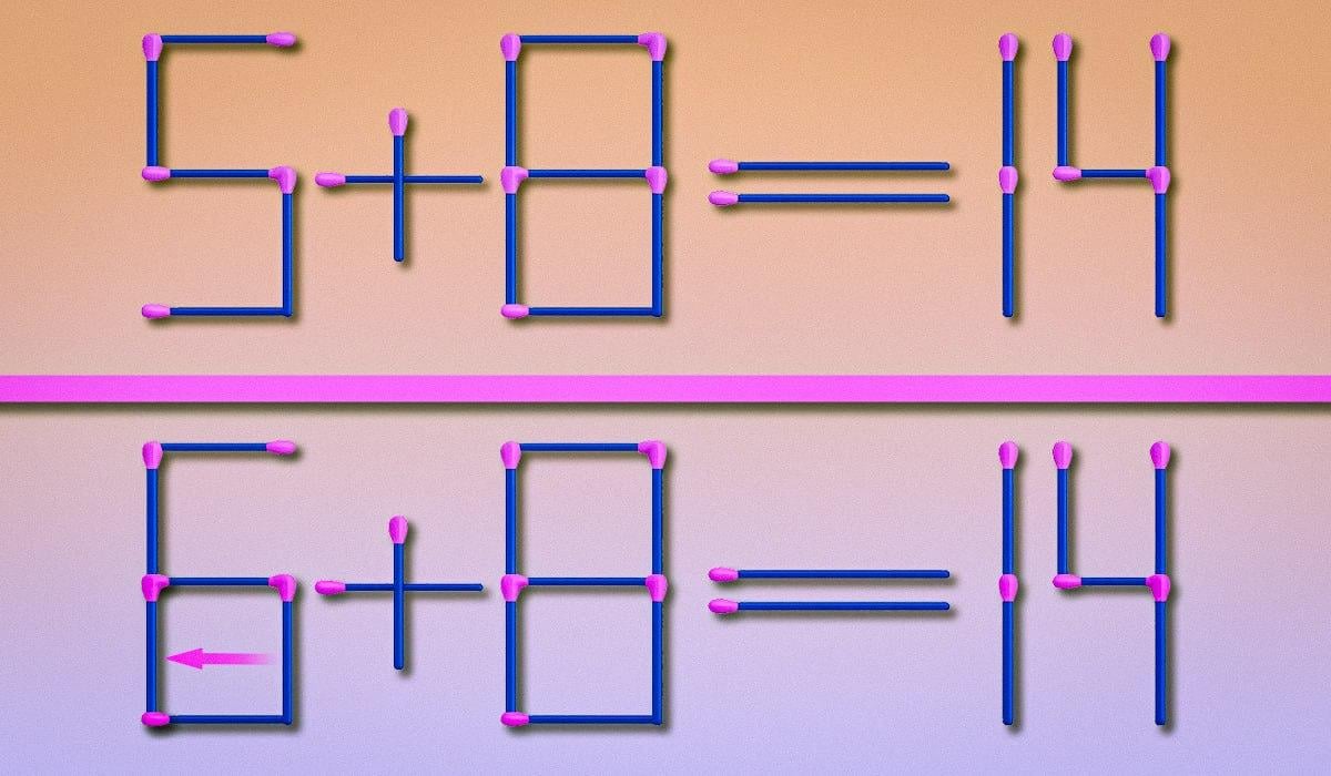 Ahol hozzá kell adni egy gyufát, hogy az egyenlőség helyes legyen: egy egyszerű IQ-teszt