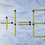 Az egyik gyufát ki kell dobni, a másikat pedig át