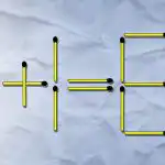 Az egyik gyufát ki kell dobni, a másikat pedig át