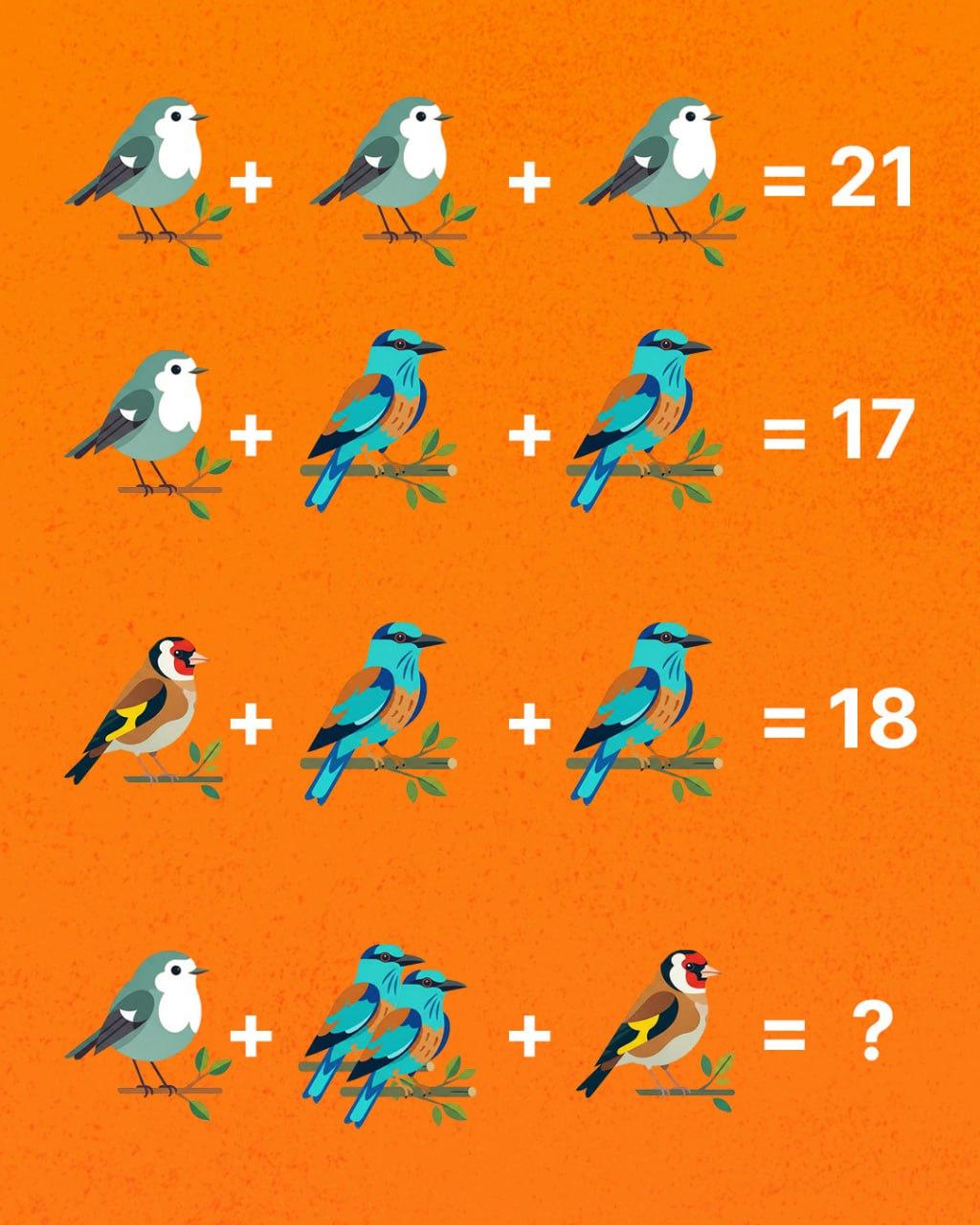 Csak egy zseni tudja megszámolni az összes madarat: egy meglepő kihívást jelentő rejtvény